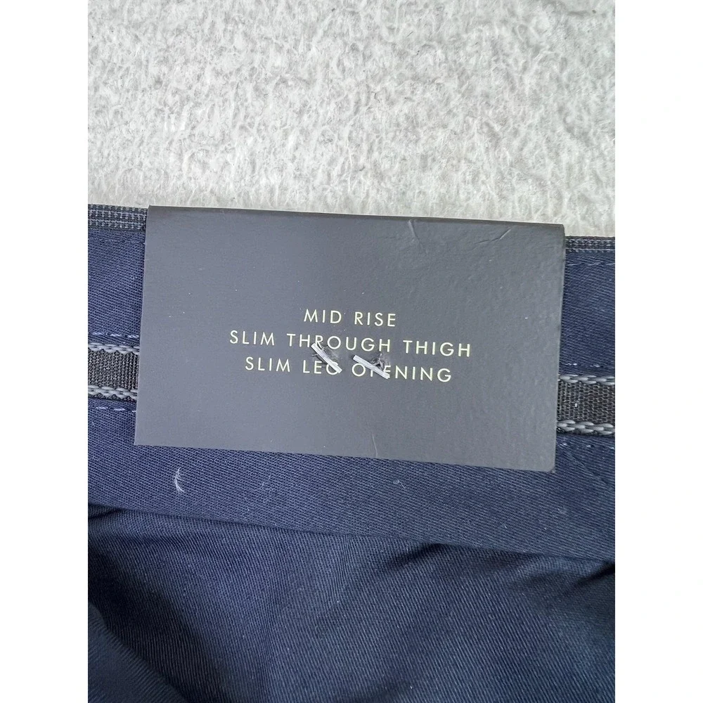 Banana Republic Dress Pants Mens 33x32 Blue Performance Wool Slim Fit NEW